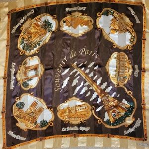Paris Souvenir Scarf ~ J. Mico Sanchez ~ Eiffel Tower ~ Like New! FINAL PRICE!